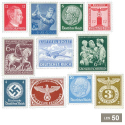 50 timbres IIIe Reich neufs