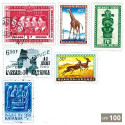 100 timbres anciennes Colonies belges