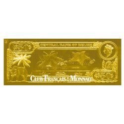 50 Dollars Belize 1984 - Étoile de mer