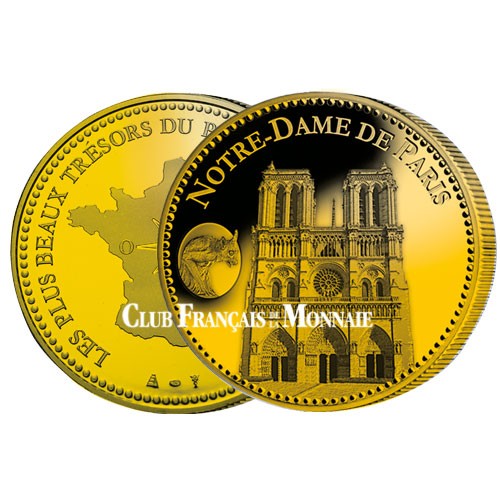 Notre dame de Paris dorée à l'or fin 24 carats Notre dame de Paris dorée à l'or fin 24 carats