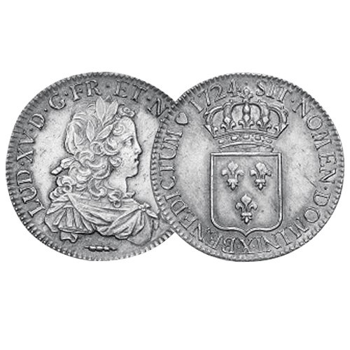1710-1774 - Ecu de France argent Louis XV -