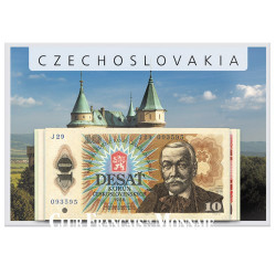 Lot de 4 billets Tchécoslovaquie