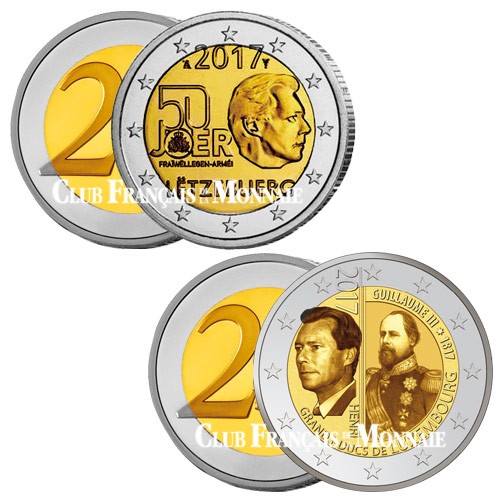 2 x 2 Euro Luxembourg 2017