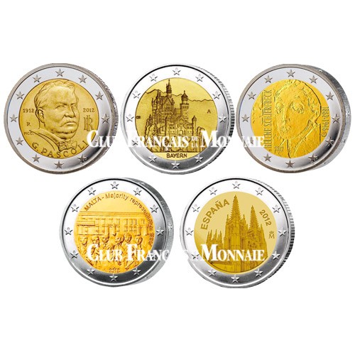 Le lot des 10 x 2 Euro 2012 Le lot des 10 x 2 Euro 2012