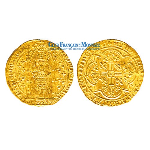 cu d'Or Charles V (1338 - 1380) Franc à pied