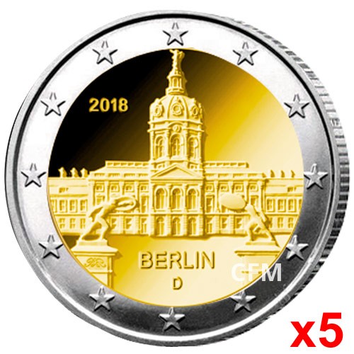 5 x 2 Euro Allemagne 2018