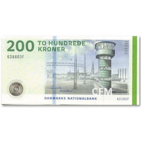 Billet 200 Couronnes Danemark - Tour