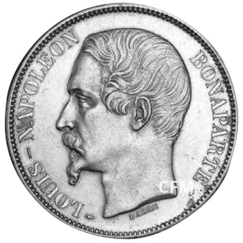 5 Francs Argent Louis-Napoléon Bonaparte 1852A