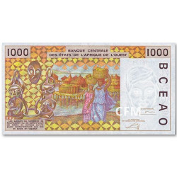 1 000 Francs États Afrique de l’Ouest 2002