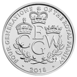 5 Livres Royaume-Uni BU 2018 - 4 Générations Royales