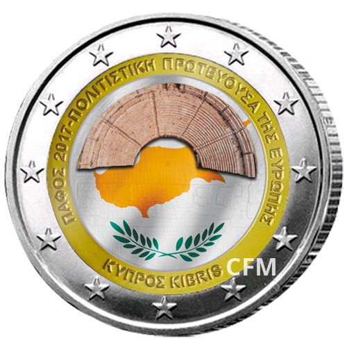 2 Euro Chypre 2017 - Paphos, capitale européenne de la culture 2 Euro Chypre 2017 - Paphos, capitale européenne de la culture