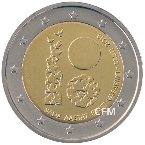 2 Euro Estonie 2018 - 100 ans de l’Indépendance