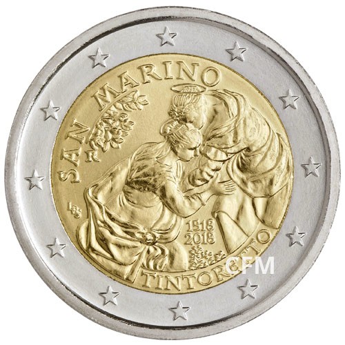 2 Euro Saint-Marin BU 2018 - 500 ans de la naissance de Tintoret