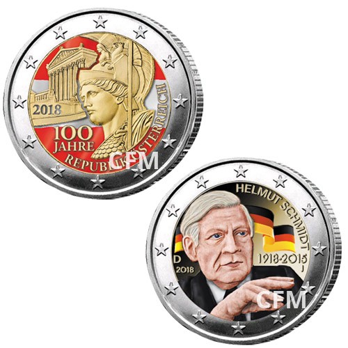 Lot des 2 x 2 Euro 2018 Lot des 2 x 2 Euro 2018