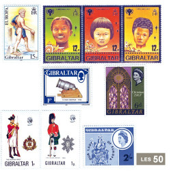 50 timbres Gibraltar