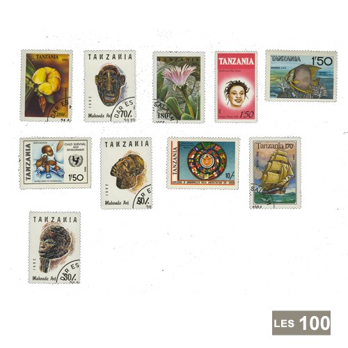 100 timbres Tanzanie