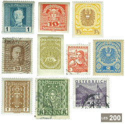 200 timbres Autriche avant l'Anschluss