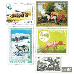 50 timbres Chasse