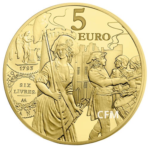 5 Euro Or France BE 2018 - L’Écu de 6 Livres