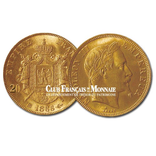 20 Francs Or - Napoléon III - Tête laurée