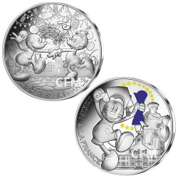 Lot des 2 x 50 Euro Argent 2018 Mickey