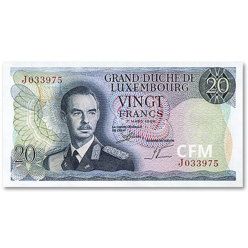 Billet de 20 Francs Luxembourg 1966
