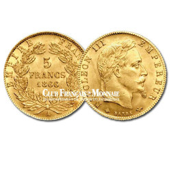 5 Francs Or - Napoléon III - Tête laurée