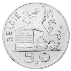 50F Argent Belgique 1948-1954 - Prince Charles