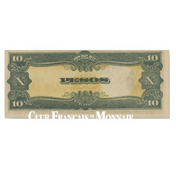 10 Pesos Philippines 1943 - Monnaie d’occupation Japonaise