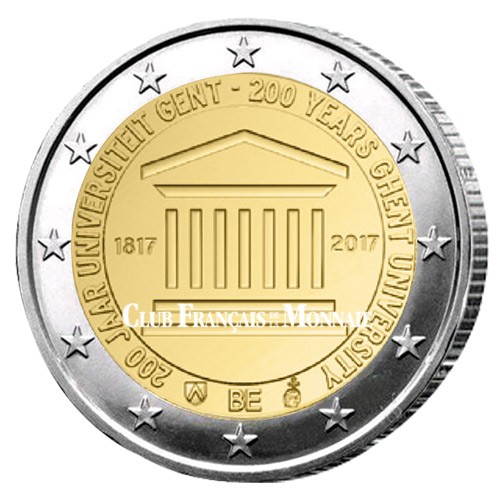 2 Euro Belgique BU 2017 - 200 ans de l’Université de Gand