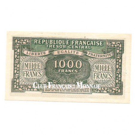 1000 Francs Marianne 1945 - Impression Anglaise