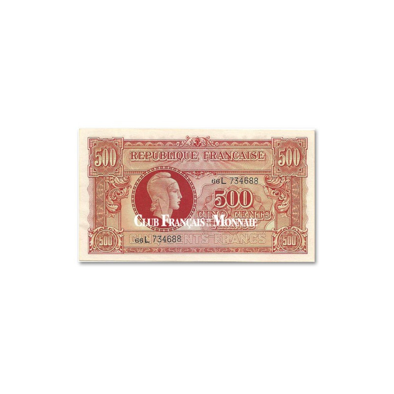 Billet De 500 Francs - 1945
