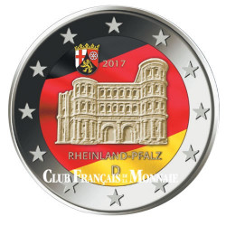 2 Euro Allemagne 2017 colorisée - Porta Nigra