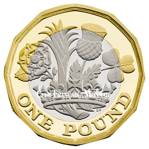 1 Livres Royaume-Uni BU 2017 - Nouveau pound 1 Livres Royaume-Uni BU 2017 - Nouveau pound