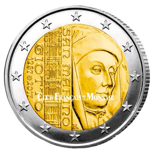 2 Euro Saint-Marin BU 2017 - 750 ans de la naissance de Giotto