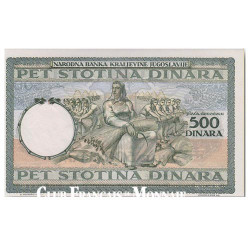 500 Dinara Yougoslavie 1935