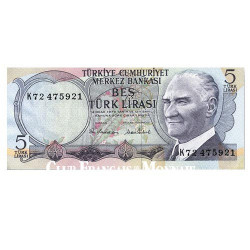 5 Lira Turquie 1976
