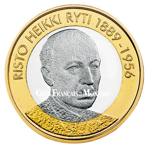 5 Euro Finlande 2017 - Président Finlandais Risto Ryti