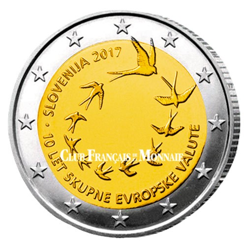 2 Euro Slovénie 2017 - 10 ans de l’Euro