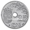 25 centimes Espagne 1937 - Monnaie Nationaliste