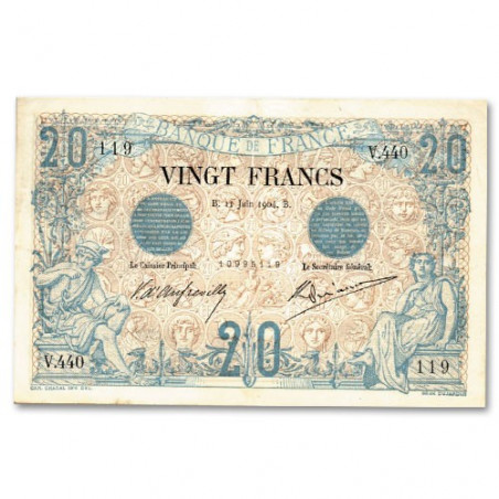 20 Francs “Noir”  type 1873