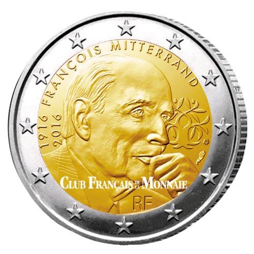 2 Euro France 2016 - François Mitterrand