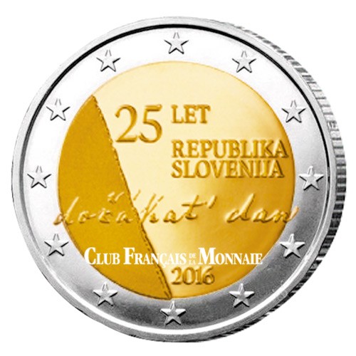 2 Euro Slovénie 2016 - 25 ans de l’indépendance