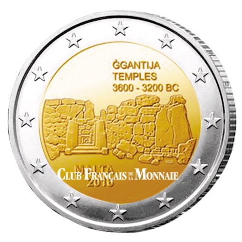 2 Euro Malte 2016 - Temples de Ggantija