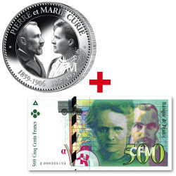 La pièce + le billet Pierre et Marie Curie