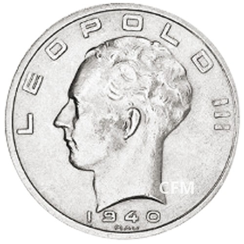 50 Francs Argent Belgique 1939-1940 - Roi Léopold III
