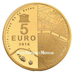 5 Euro Or France BE 2016 - Le Musée d’Orsay  et Le Petit Palais
