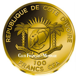 100 Francs CFA Or BE 2016 - Football en France