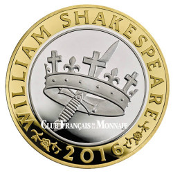 2 Livres Argent Royaume-Uni  BE 2016 - Shakespeare “Pièces historiques”
