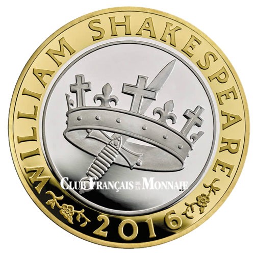 2 Livres Argent Royaume-Uni BE 2016 - Shakespeare “Pièces historiques” 2 Livres Argent Royaume-Uni BE 2016 - Shakespeare “Pièces historiques”